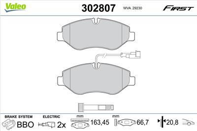 VALEO 302807 EAN: 3276423028076.