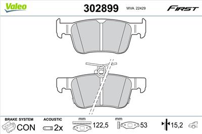 VALEO 302899 EAN: 3276423028991.