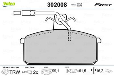 VALEO 302008 EAN: 3276423020087.