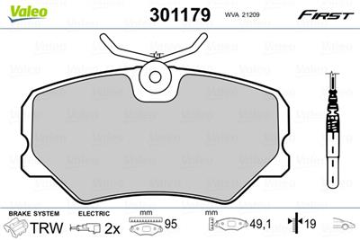 VALEO 301179 EAN: 3276423011795.