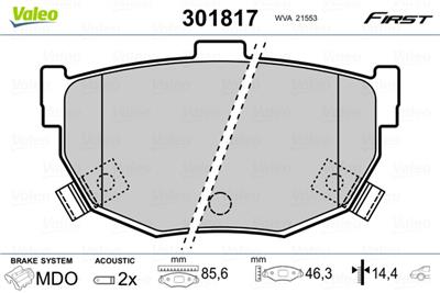 VALEO 301817 EAN: 3276423018176.