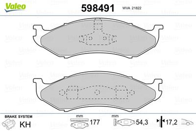 VALEO 598491 EAN: 3276425984912.