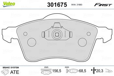 VALEO 301675 EAN: 3276423016752.