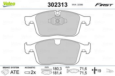 VALEO 302313 EAN: 3276423023132.