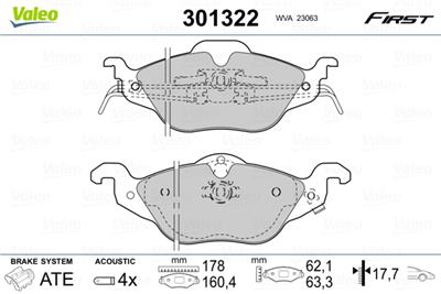 VALEO 301322 EAN: 3276423013225.