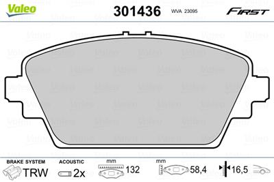 VALEO 301436 EAN: 3276423014369.