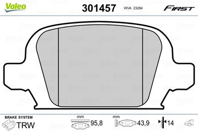 VALEO 301457 EAN: 3276423014574.