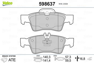 VALEO 598637 EAN: 3276425986374.