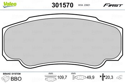 VALEO 301570 EAN: 3276423015700.