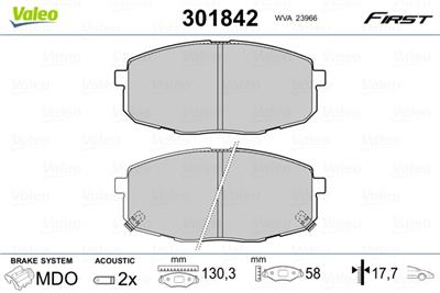 VALEO 301842 EAN: 3276423018428.