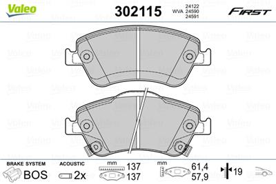 VALEO 302115 EAN: 3276423021152.