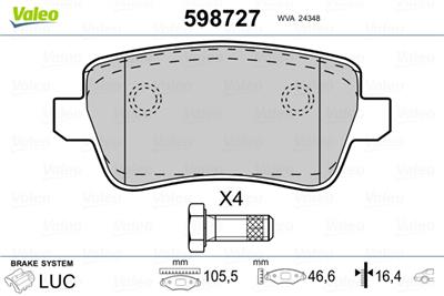 VALEO 598727 EAN: 3276425987272.