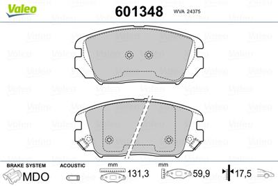 VALEO 601348 EAN: 3276426013482.