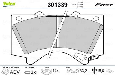 VALEO 301339 EAN: 3276423013393.