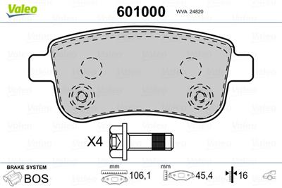 VALEO 601000 EAN: 3276426010009.
