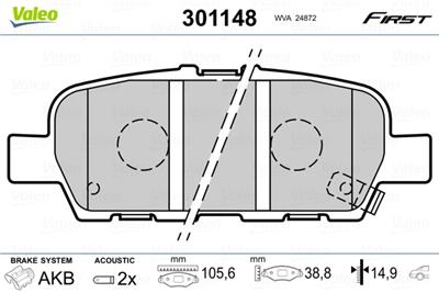 VALEO 301148 EAN: 3276423011481.