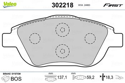 VALEO 302218 EAN: 3276423022180.