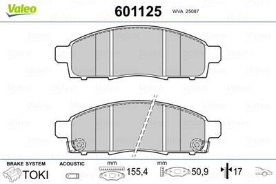VALEO 601125 EAN: 3276426011259.
