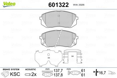 VALEO 601322 EAN: 3276426013222.