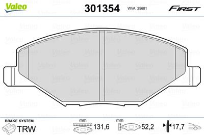 VALEO 301354 EAN: 3276423013546.