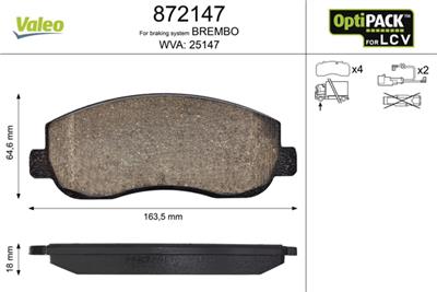 VALEO 872147 EAN: 3276428721477.
