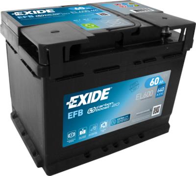 EXIDE EL600 Číslo výrobce: EFB60SS. EAN: 3661024035682.