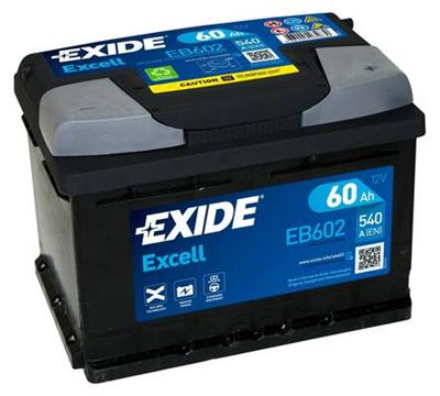 EXIDE EB602 Číslo výrobce: 56077GUG. EAN: 3661024034630.