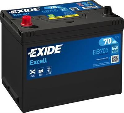 EXIDE EB705 Číslo výrobce: 57024GUG. EAN: 3661024034449.