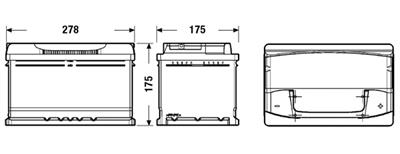 EXIDE EA722 Číslo výrobce: 57113GUG. EAN: 3661024034289.