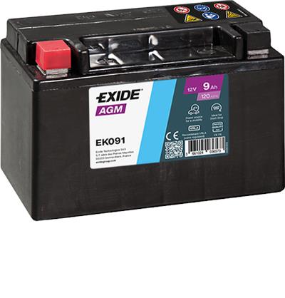 EXIDE EK091 Číslo výrobce: BU-09. EAN: 3661024036573.