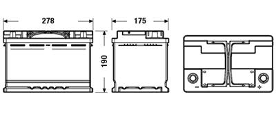 EXIDE EL700 Číslo výrobce: EFB60SS. EAN: 3661024035699.