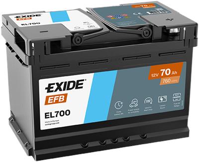 EXIDE EL700 Číslo výrobce: EFB60SS. EAN: 3661024035699.