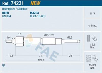 FAE 74231 EAN: 8435050635391.