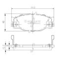 NIPPARTS J3609005 - Sada brzdových destiček, vždy 4 kusy v sadě