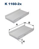 FILTRON K 1160-2x - Filtr vzduchu v interiéru