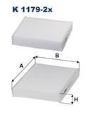 FILTRON K 1179-2X - Filtr vzduchu v interiéru