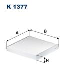 FILTRON K 1377 - Filtr vzduchu v interiéru