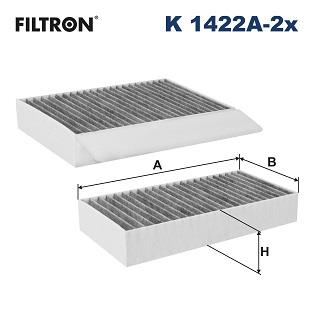 FILTRON K 1422A-2x EAN: 5904608904225.