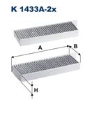 FILTRON K 1433A-2x - Filtr vzduchu v interiéru