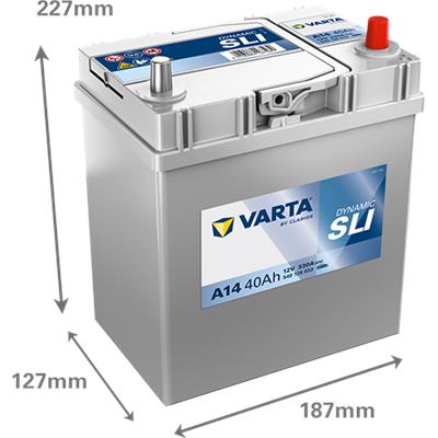 VARTA 540126033K262 Číslo výrobce: 540126033. EAN: 4016987167489.