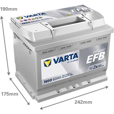 VARTA 560500064K262 Číslo výrobce: 560500064. EAN: 4016987167311.