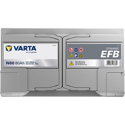 VARTA 580500080K262 Číslo výrobce: 580500080. EAN: 4016987167335.