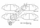 BRECK 24007 00 703 00 - Sada brzdových destiček, vždy 4 kusy v sadě