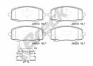 BRECK 24910 00 702 00 - Sada brzdových destiček, vždy 4 kusy v sadě