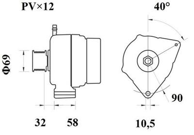 MAHLE ORIGINAL MG 822 Číslo výrobce: 72460249. EAN: 3838922363760.