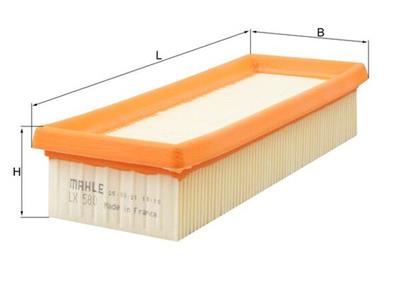 MAHLE ORIGINAL LX 580 Číslo výrobce: 78756249. EAN: 4009026033111.