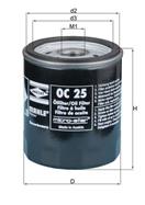 MAHLE ORIGINAL OC 25