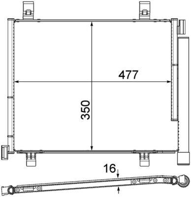 MAHLE ORIGINAL AC 747 000P Číslo výrobce: 351319601. EAN: 4057635026291.