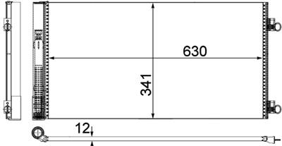 MAHLE ORIGINAL AC 751 000P Číslo výrobce: 351319641. EAN: 4057635026345.
