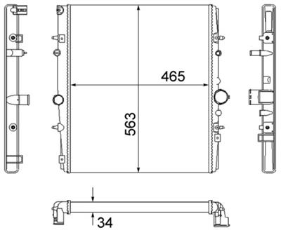 MAHLE ORIGINAL CR 1436 000S Číslo výrobce: 376767131. EAN: 4057635096645.